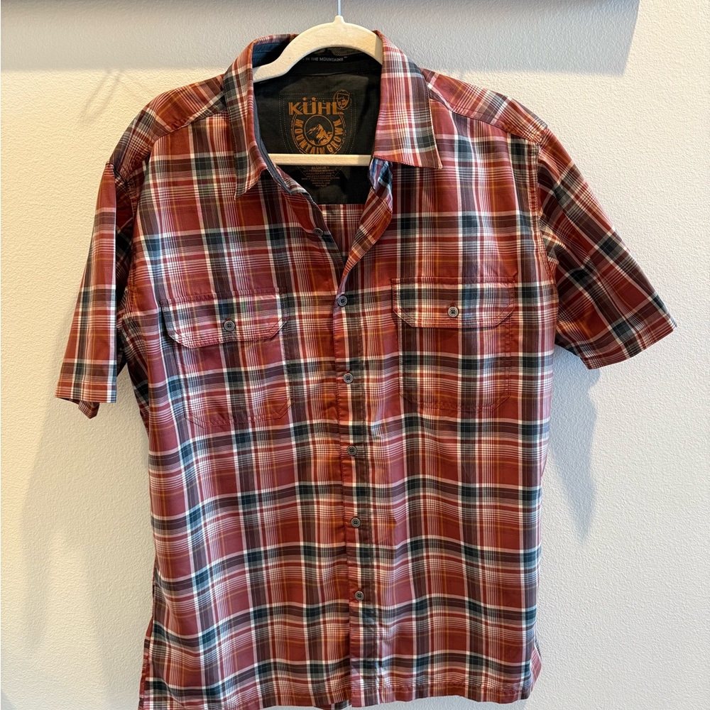 Kuhl Men's Red Plaid Shirt